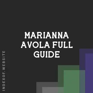 Marianna Avola Full Guide | Indexof