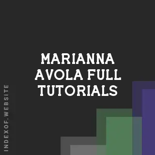 Marianna Avola Full Tutorials | Indexof