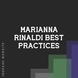 Marianna Rinaldi Best Practices | Indexof