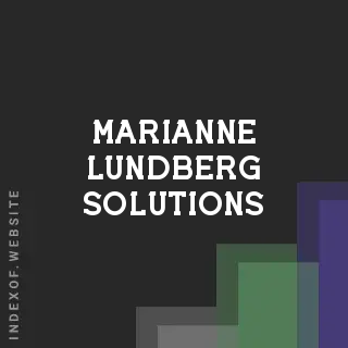 Marianne Lundberg Solutions | Indexof