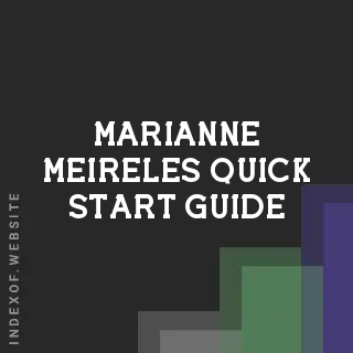 Marianne Meireles Quick Start Guide | Indexof