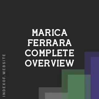 Marica Ferrara Complete Overview | Indexof