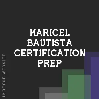 Maricel Bautista Certification Prep | Indexof