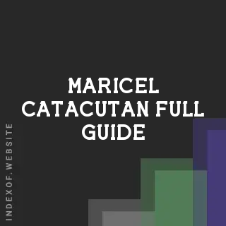 Maricel Catacutan Full Guide | Indexof