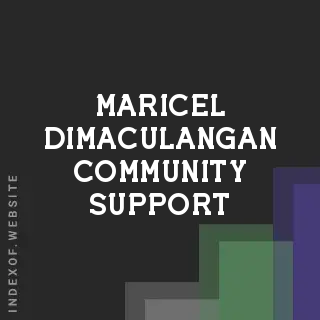 Maricel Dimaculangan Community Support | Indexof