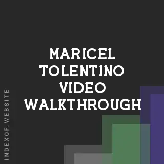 Maricel Tolentino Video Walkthrough | Indexof