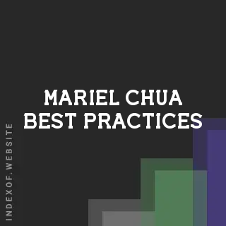 Mariel Chua Best Practices | Indexof