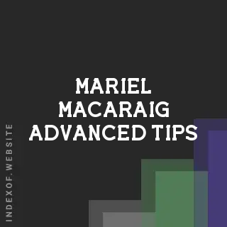 Mariel Macaraig Advanced Tips | Indexof