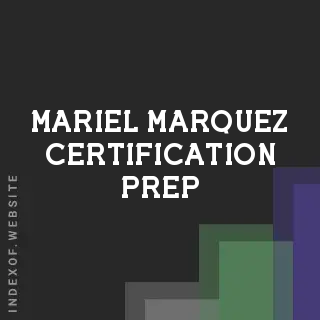 Mariel Marquez Certification Prep | Indexof