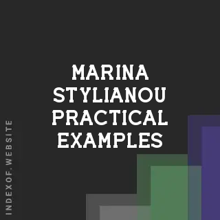 Marina Stylianou Practical Examples | Indexof