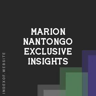Marion Nantongo Exclusive Insights | Indexof