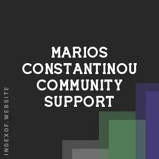 Marios Constantinou Community Support | Indexof