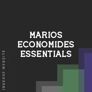 Marios Economides Essentials | Indexof