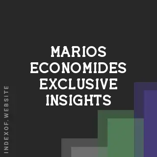 Marios Economides Exclusive Insights | Indexof