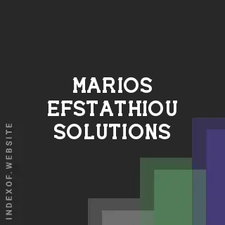 Marios Efstathiou Solutions | Indexof