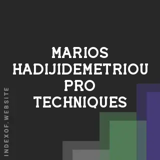 Marios Hadijidemetriou Pro Techniques | Indexof