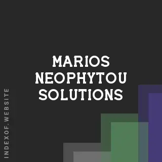 Marios Neophytou Solutions | Indexof