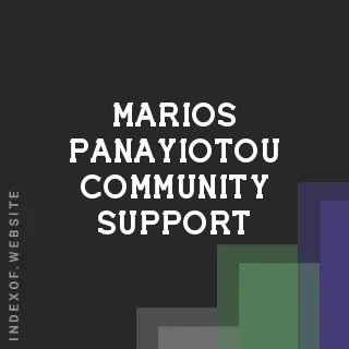 Marios Panayiotou Community Support | Indexof
