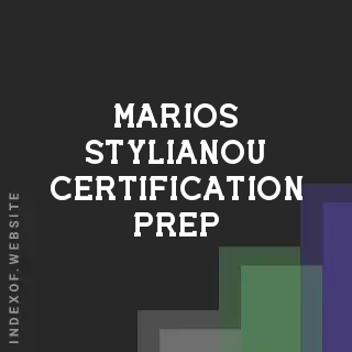 Marios Stylianou Certification Prep | Indexof