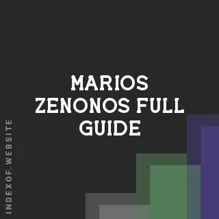 Marios Zenonos Full Guide | Indexof