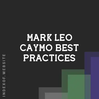 Mark Leo Caymo Best Practices | Indexof