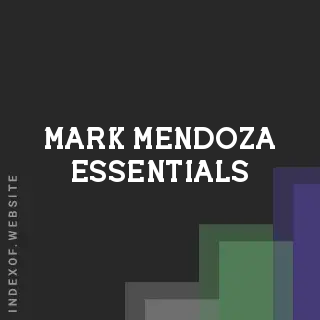Mark Mendoza Essentials | Indexof