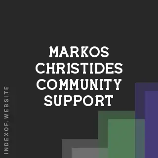 Markos Christides Community Support | Indexof