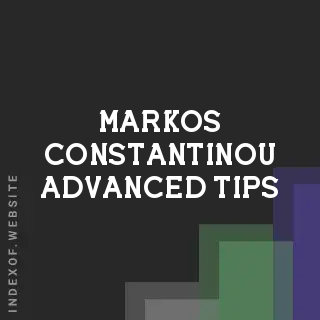 Markos Constantinou Advanced Tips | Indexof