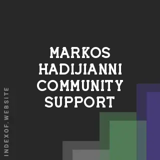 Markos Hadijianni Community Support | Indexof