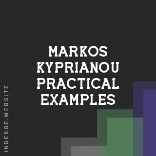 Markos Kyprianou Practical Examples | Indexof