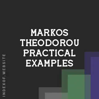 Markos Theodorou Practical Examples | Indexof