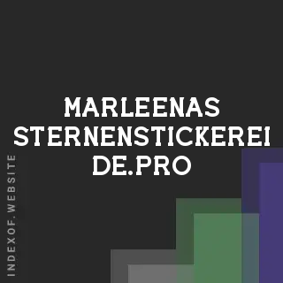 marleenas-sternenstickerei-de.pro by Daniel Tomas site -  Indexof
