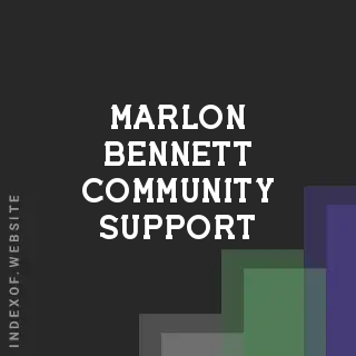 Marlon Bennett Community Support | Indexof