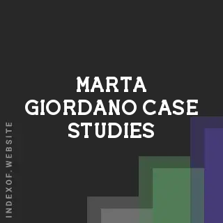 Marta Giordano Case Studies | Indexof