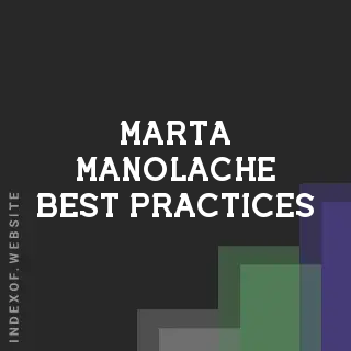 Marta Manolache Best Practices | Indexof