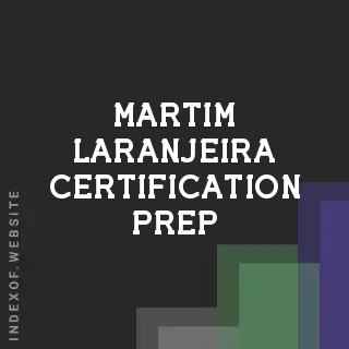 Martim Laranjeira Certification Prep | Indexof