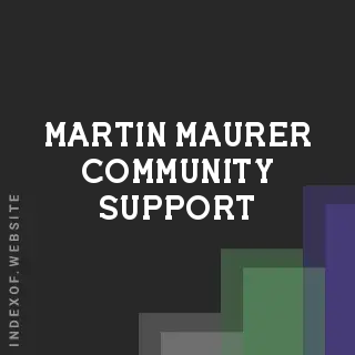 Martin Maurer Community Support | Indexof