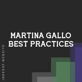 Martina Gallo Best Practices | Indexof