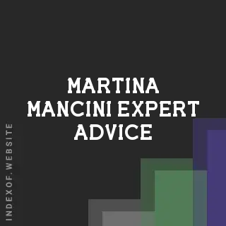 Martina Mancini Expert Advice | Indexof