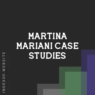 Martina Mariani Case Studies | Indexof