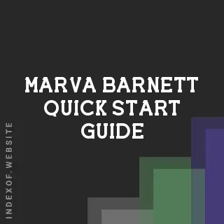 Marva Barnett Quick Start Guide | Indexof