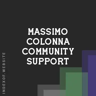 Massimo Colonna Community Support | Indexof