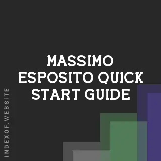 Massimo Esposito Quick Start Guide | Indexof