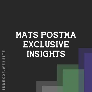 Mats Postma Exclusive Insights | Indexof