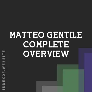 Matteo Gentile Complete Overview | Indexof