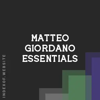 Matteo Giordano Essentials | Indexof