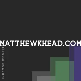 matthewkhead.com by Valdineia Martins site -  Indexof