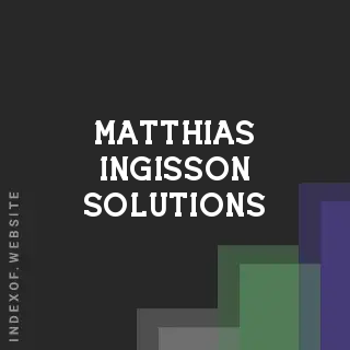 Matthias Ingisson Solutions | Indexof