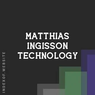 Matthias Ingisson Technology | Indexof