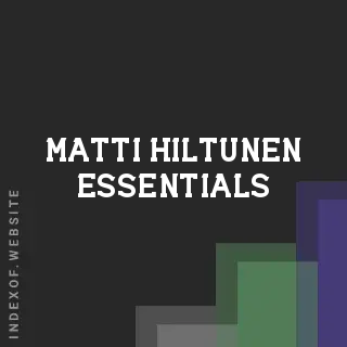 Matti Hiltunen Essentials | Indexof